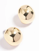 Gold Plated Mini Ball Stud Earrings