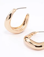 Gold Wave Matched Hoop Earring Pack