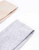 Grey & Beige Stretchy Fabric Headband Pack