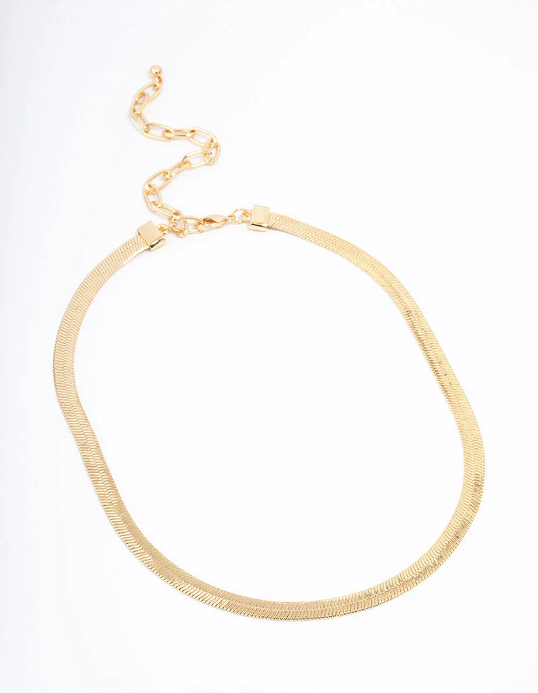 Gold Plated Snake Chain Necklace