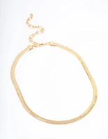 Gold Plated Snake Chain Necklace