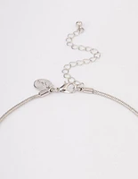 Silver Ball Cup Chain Drop Jewellery Set