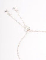 Silver Plated Capricorn Script Bracelet