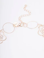 Rose Gold Rose Link Necklace