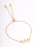 Gold Plated 444 Angel Number Bracelet