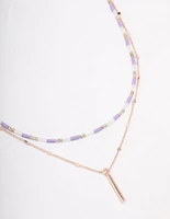 Rose Gold Layered Necklace