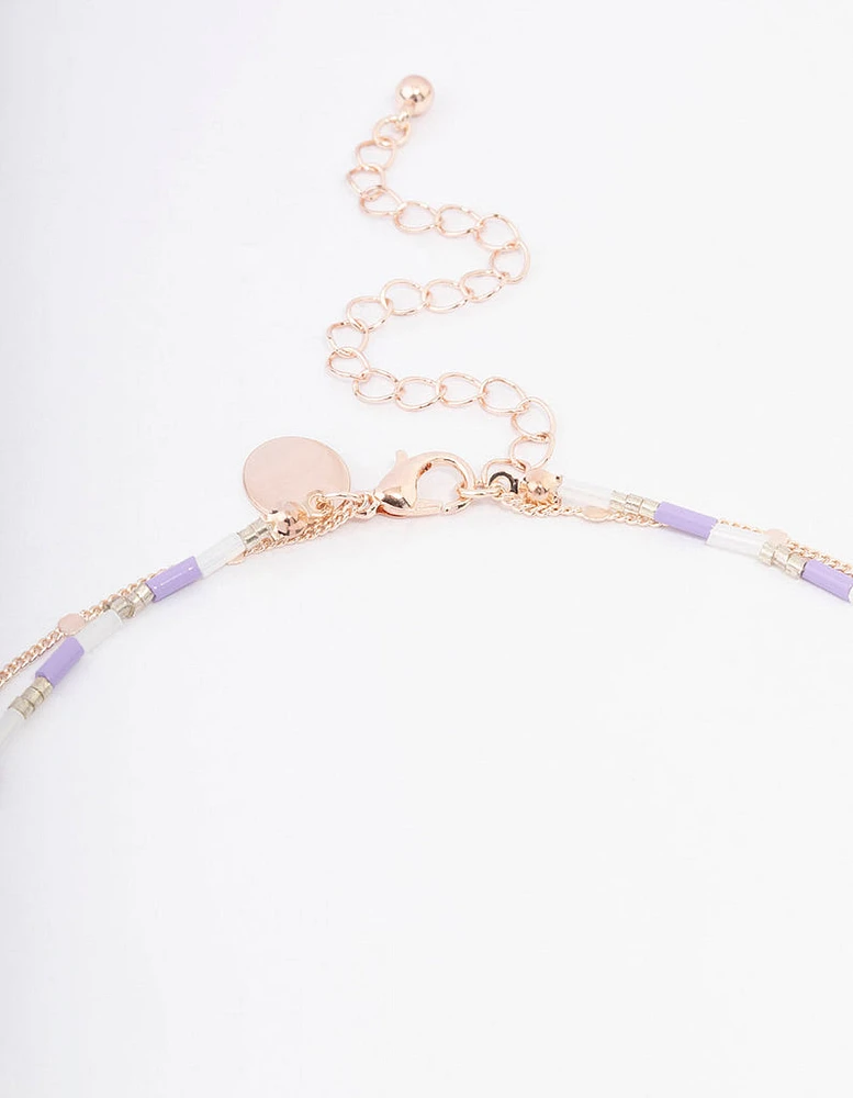 Rose Gold Layered Necklace