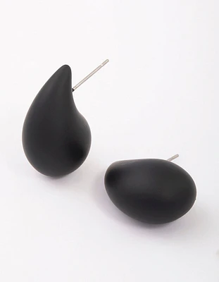 Chubby Teardrop Stud Earrings