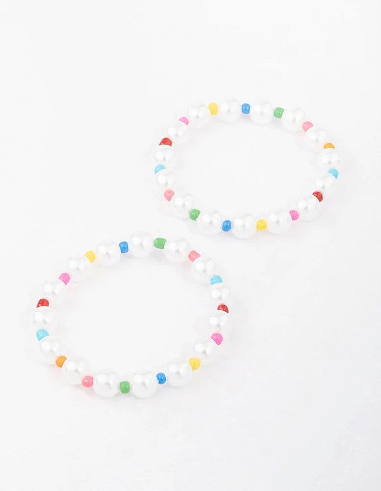 Beaded Pearl Bracelet Pack