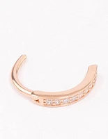 Rose Gold Plated Surgical Steel Curved Belly Ring
