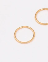 Gold Plated Titanium Sleeper Earrings 8mm