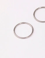 Titanium Fine Sleeper Earrings 10mm