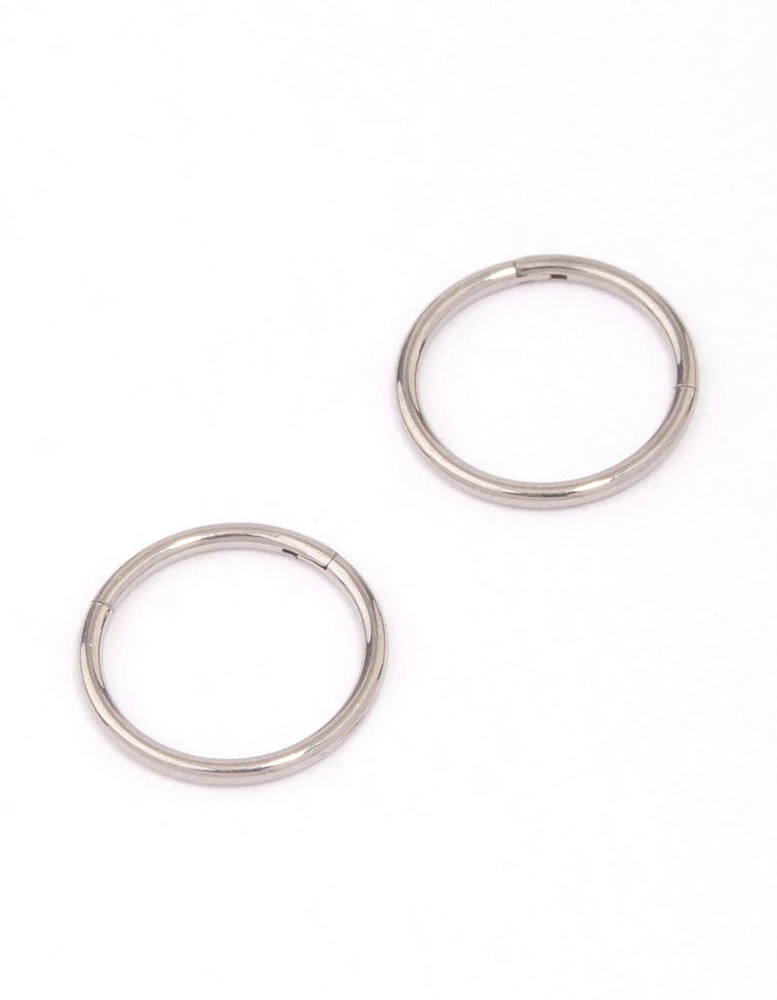 Titanium Sleeper Earrings 10mm