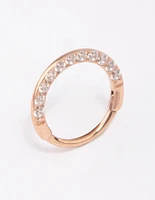 Rose Gold Plated Surgical Steel Clicker Ring