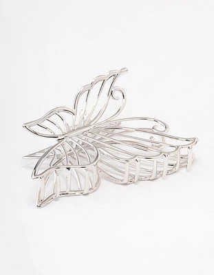 Silver Detail Butterfly Hair Claw Clip