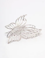 Silver Detail Butterfly Hair Claw Clip