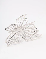 Silver Detail Butterfly Hair Claw Clip