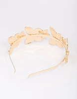 Gold Decorative Butterfly Headband