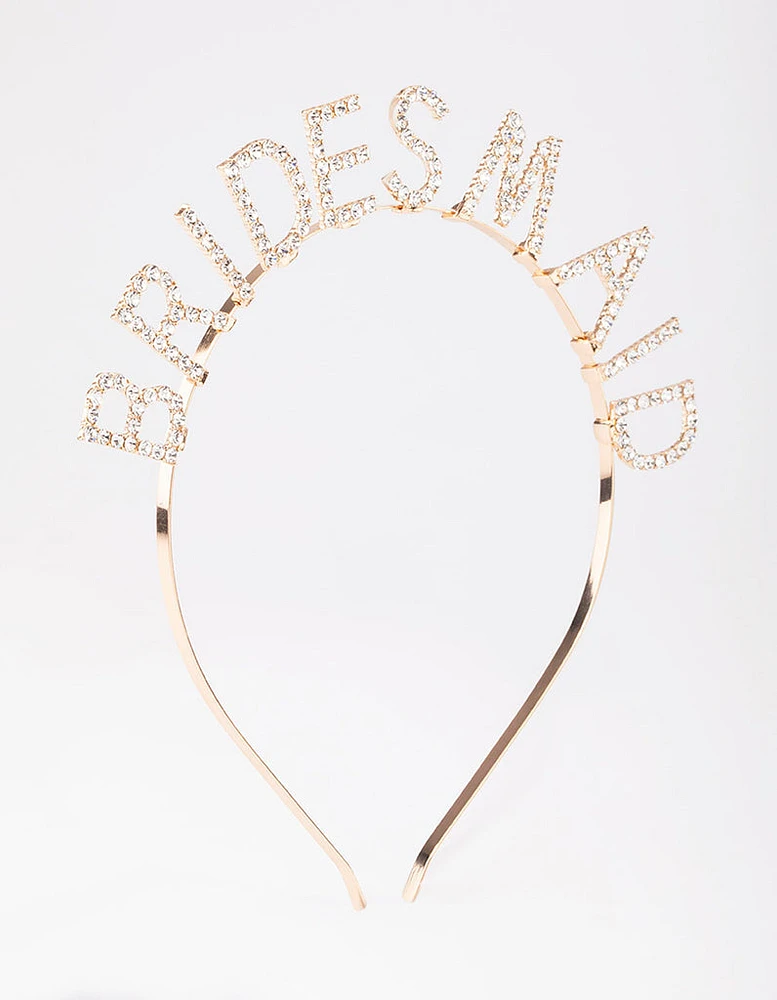 Gold Diamante Bridesmaid Headband