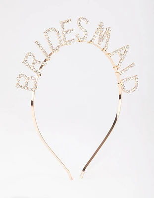 Gold Diamante Bridesmaid Headband