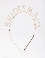 Gold Diamante Bridesmaid Headband