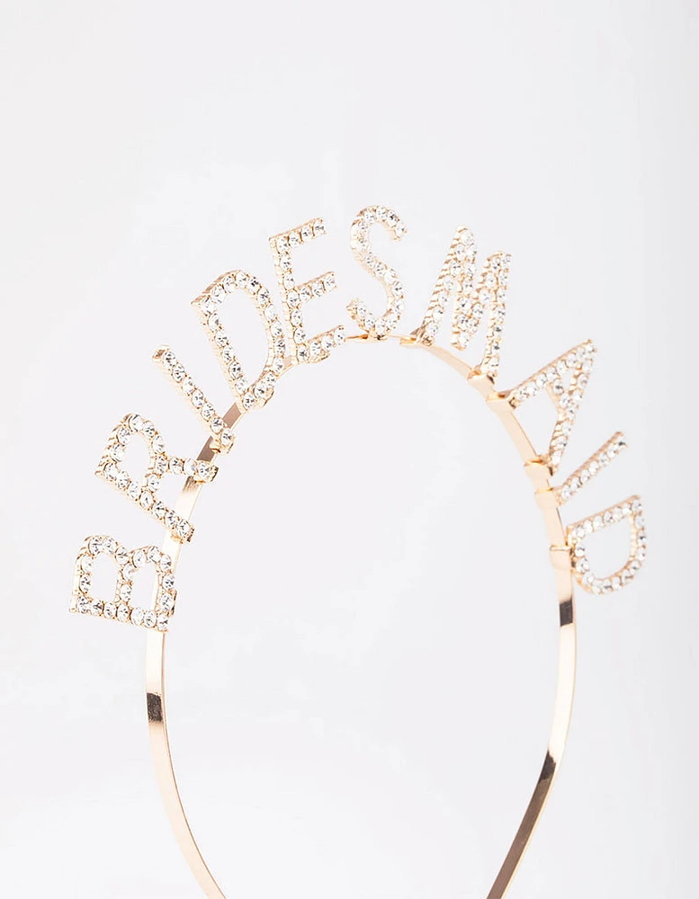 Gold Diamante Bridesmaid Headband