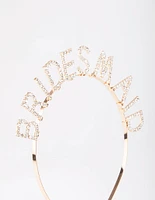 Gold Diamante Bridesmaid Headband