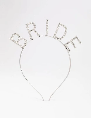 Silver Diamante Bride Headband