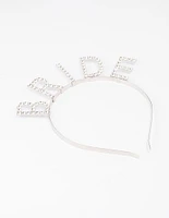 Rhodium Diamante Bride Headband