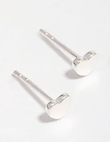 Sterling Silver Heart Stud Earrings