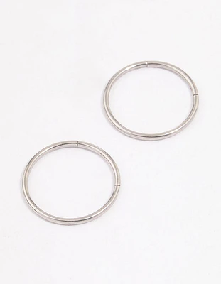 Surgical Steel Sleeper Hoop Earrings 16mm