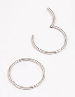 Surgical Steel Sleeper Hoop Earrings 16mm