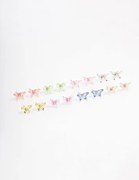 Pastel Mixed Butterfly Earring 8-Pack