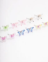 Pastel Mixed Butterfly Earring 8-Pack