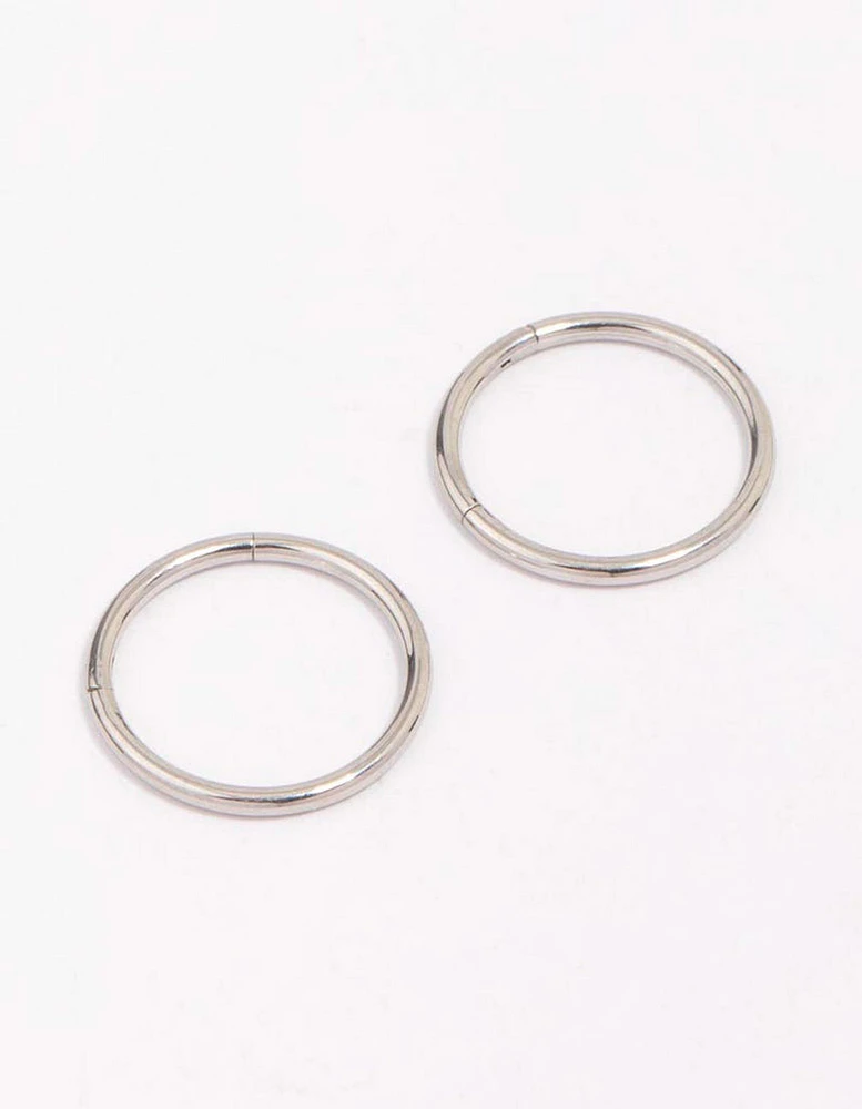 Surgical Steel Sleeper Earrings 12mm