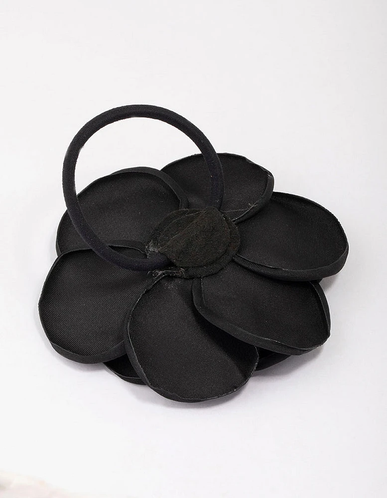 Black Rosette Hair Tie