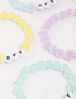 Kids Rainbow BFF Beaded Bracelet 5-Pack