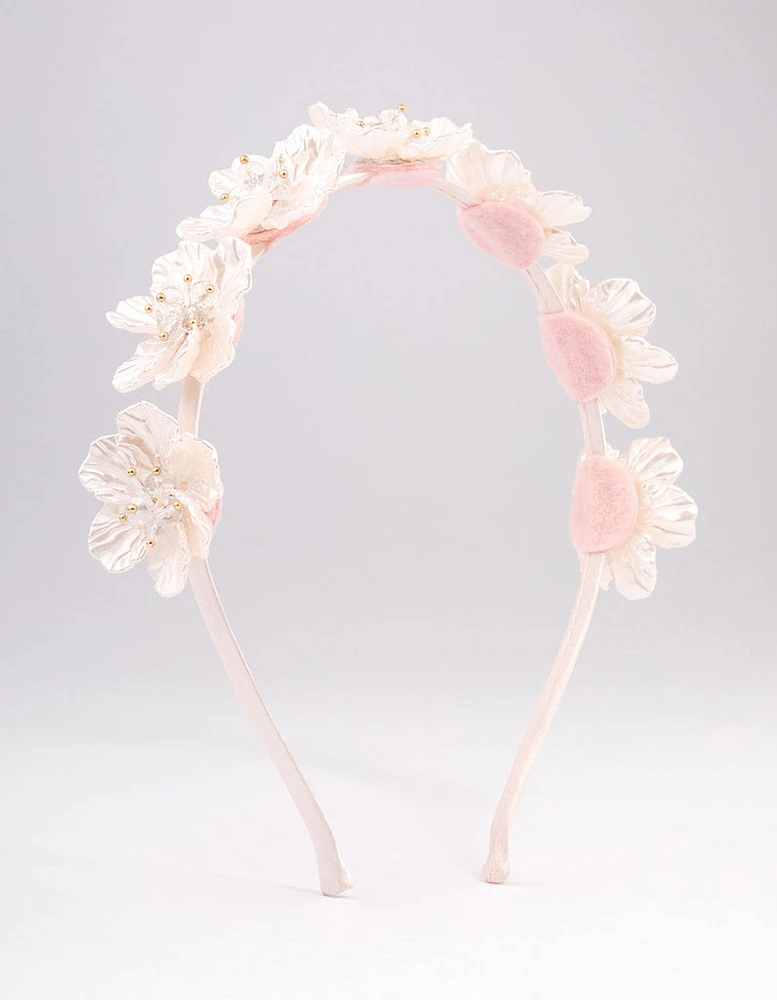 Mixed Floral Petal Detailed Headband