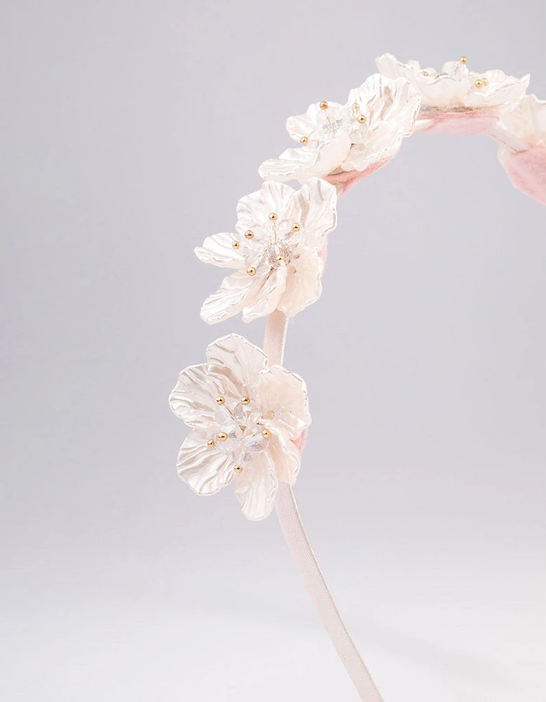 Mixed Floral Petal Detailed Headband