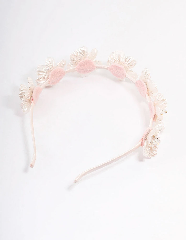 Mixed Floral Petal Detailed Headband