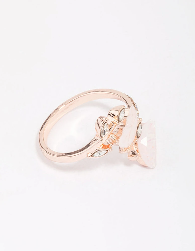 Rose Gold Butterfly Wrap Ring