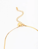 Gold Plated Stainless Steel Stary Night Pendant Necklace