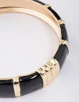 Black & Gold Square Bangle