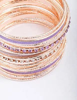 Rose Gold Cupchain Glitter Bracelet Pack