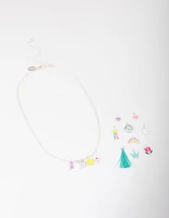 Kids Silver Make Your Own DIY Easter Bunny Charm Necklace