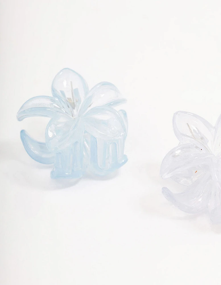 Pastel Mini Tropical Hair Claw 6-Pack