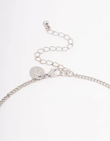 Rhodium Textured Coin Jewellery Set