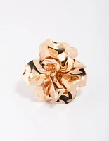 Gold Metal Flower Ring