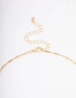 Gold Plated Freshwater Pearl Coin Pendant Necklace