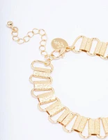 Gold Plated Link Chain Bracelet